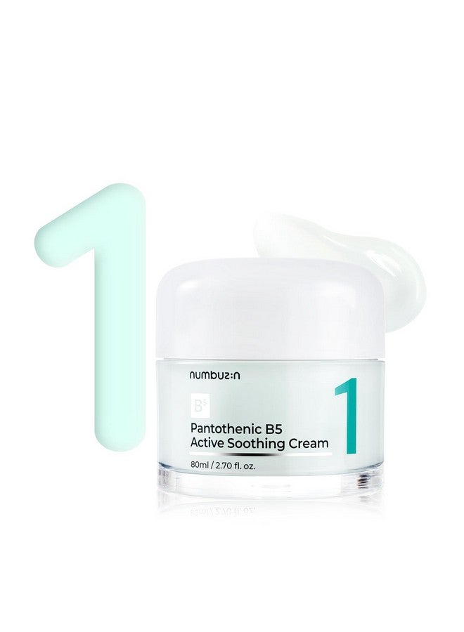 No.1 Pantothenic B5 Active Soothing Cream Lightweight Facial Moisturizer Excess Oil Control Acne Soothing Pantothenic Acid Hydrating Noncomedogenic 2.70 Fl Oz