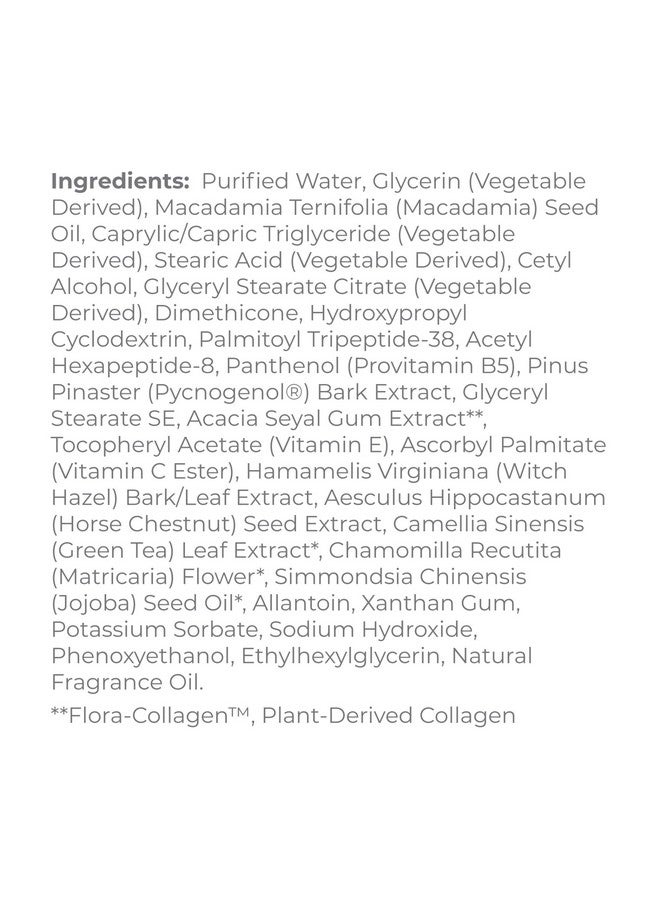 Advanced Peptides And Vegan Floracollagen Moisturizer Double Action Collagen Face Cream With Peptide Complex Intensely Hydrating Face Moisturizer For Lines Wrinkles And Redness 2 Oz