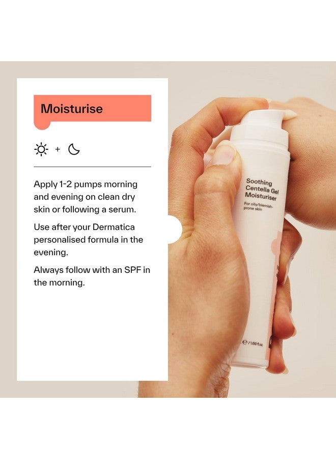 Daily Soothing Centella Gel Moisturizer Hydrating Moisturizer For All Skin Types Lightweight Oilfree Gel Moisturizer (50Ml)