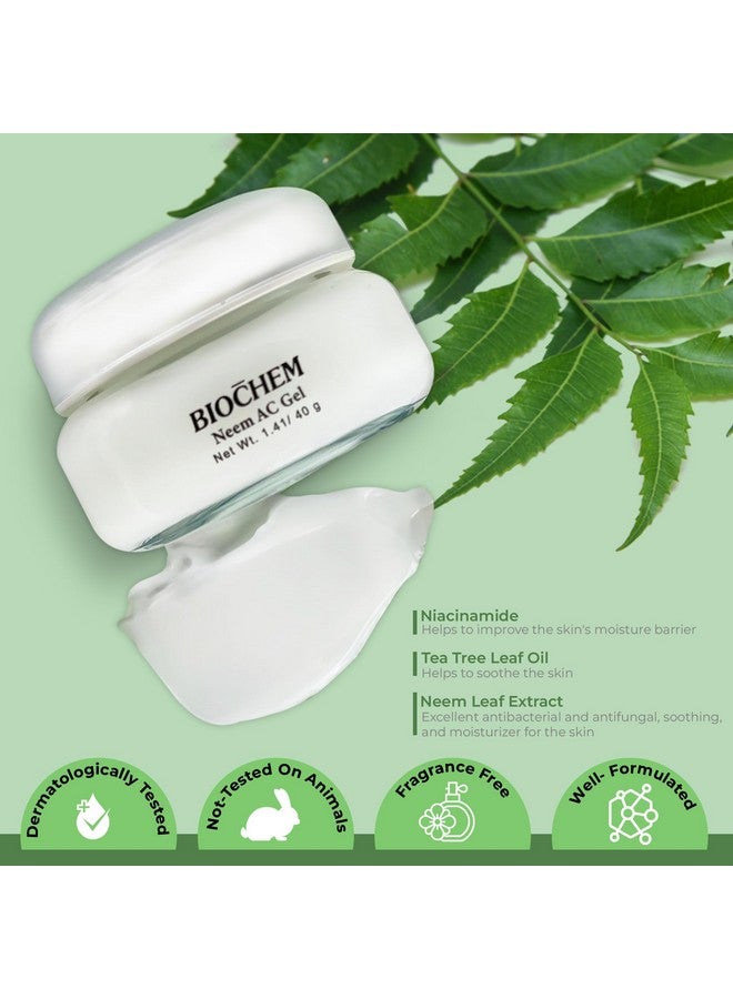 Neem Ac Gel Facial Moisturizing Gel 1.41 Oz. / 40 G