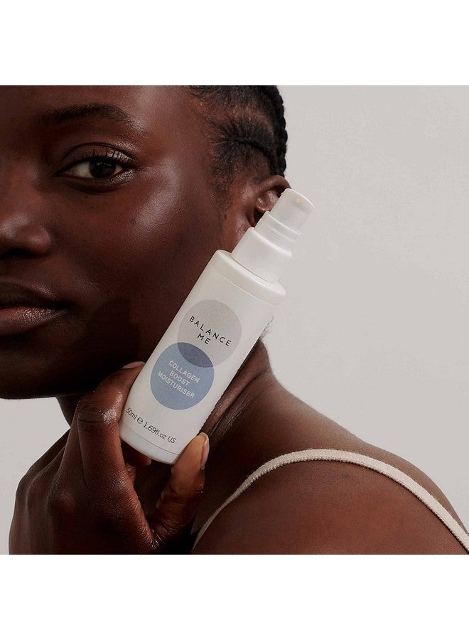 Collagen Boost Moisturiser Smooth And Rejuvenate Face & Neck Antiageing Crea For All Skin Types Peptides & Hyaluronic Acid 99.9% Natural Vegan/Cruelty Free Made In Uk 1.7 Fl Oz