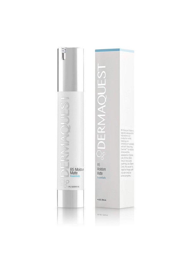Essential B5 Moisture Matte Face Moisturizer For Oily & Acne Prone Skin 5% Hyaluronic Acid Women & Mens Moisturizer Reduces Oil & Shine Instantly (1Oz)