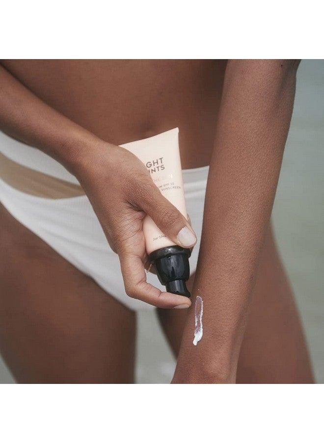 Chase The Sun Broad Spectrum Spf (30) Face Moisturizing Sunscreen Natural And Organic Mineralbase Sun Protection Daily Face Moisturizer 2 Ounces New Formula