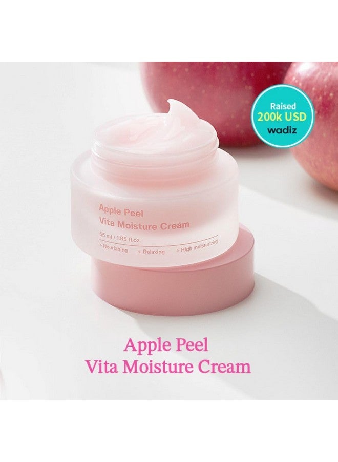 Apple Peel Vita Moisture Cream Facial Moisturizing Cream Hydrating Dry & Oily Skin Soothe & Moisturize Rough Skin Korean Skincare