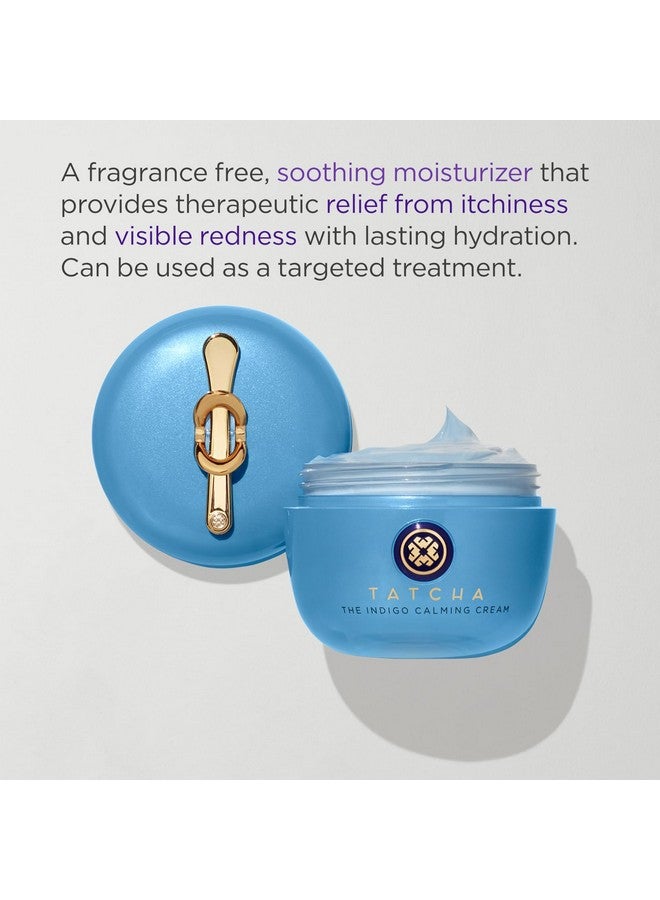 Indigo Calming Cream Face Moisturizing Cream For Eczema & Redness 50Ml / 1.7 Oz