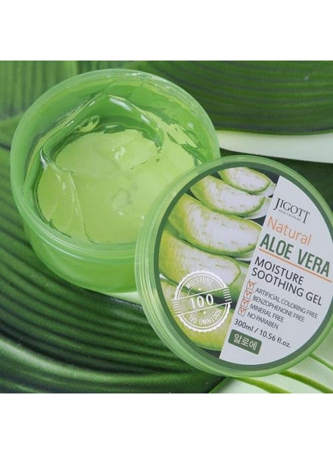 Natural Moisture Soothing Gel 300Ml/10.56 Fl.Oz Artificial Coloring Fee Benzophenone Free Mineral Free No Paraben (Aloe Vera)