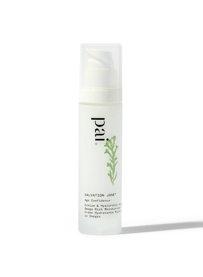 Organic Salvation Jane Echium + Hyaluronic Acid Omega Rich Moisturizer Natural Vegan Sensitive Skincare (1.7 Fl Oz 50 Ml)
