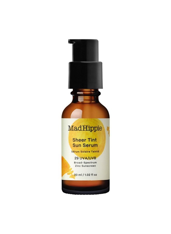 Sheer Tint Sun Serum (Light/Medium) Tinted Moisturizer For Face With Spf 29 Vitamin C Hyaluronic Acid Tinted Sunscreen For Face In A Recyclable Glass Bottle Reef Safe 1.02 Oz