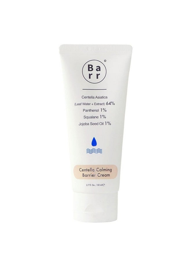Barr Centella Calming Barrier Cream 64% Centella Asiatica 1% Panthenol Vitaminb5 1% Jojoba Seed Oil 1% Squalane Vegan