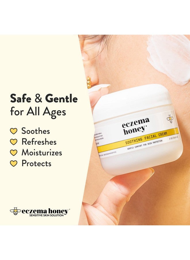 Soothing Facial Cream Eczema Lotion For Face Eyelids Lips And More Natural Dry Skin Repair (2 Oz)