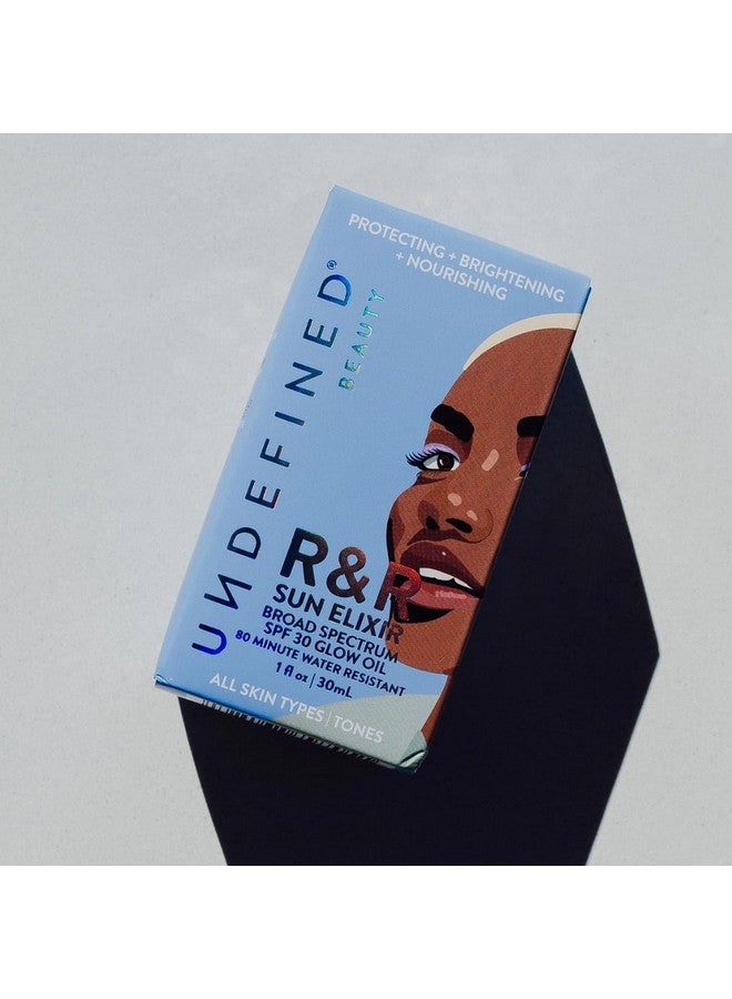 Beauty R&R Sun Elixir Broad Spectrum Spf 30 Glow Oil Infused With Vitamin C Amla Tsubaki Seed Milk Thistle To Brighten Protect And Nourish Face Oil Hair Oil Scalp Oil Body Oil