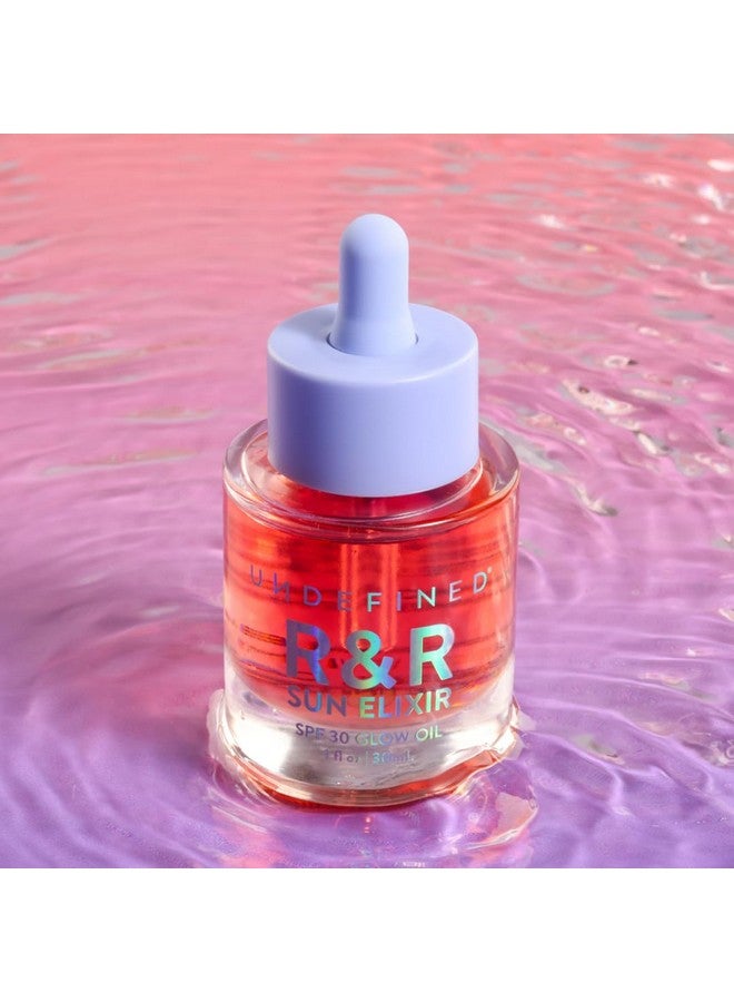 Beauty R&R Sun Elixir Broad Spectrum Spf 30 Glow Oil Infused With Vitamin C Amla Tsubaki Seed Milk Thistle To Brighten Protect And Nourish Face Oil Hair Oil Scalp Oil Body Oil