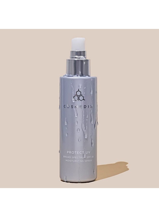 Protect Uv Broad Spectrum Spf 30 Moisturizing Sunscreen Spray Sunscreen For Face And Body Oilfree Suntan Lotion For Clean Pores Made With Niacinamide Green Tea Extract Vitamin B