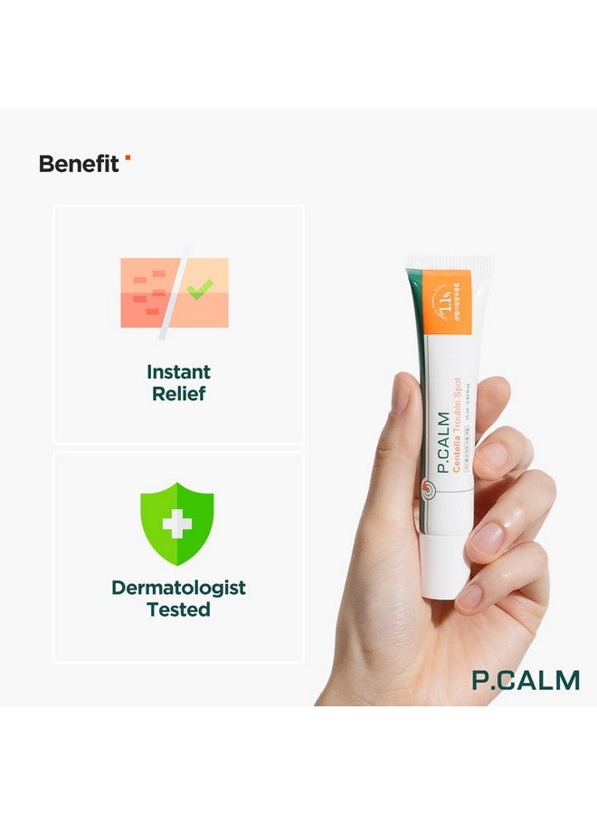 Centella Trouble Spot 0.5 Fl.Oz Vegan Breakout Relief Cream For Sensitive Skin Korean Skin Care
