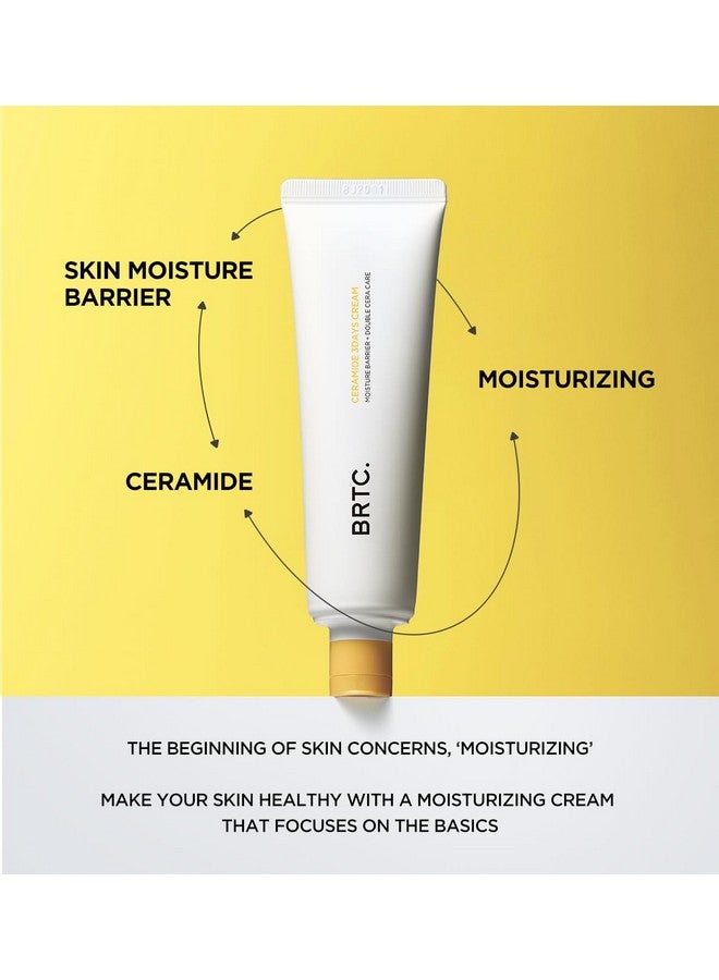 Ceramide 3Days Cream Moisturizer & Soothing With Ceramide Moisture Barrier Care Nonsticky Cream (50Ml 1.69 Fl.Oz)