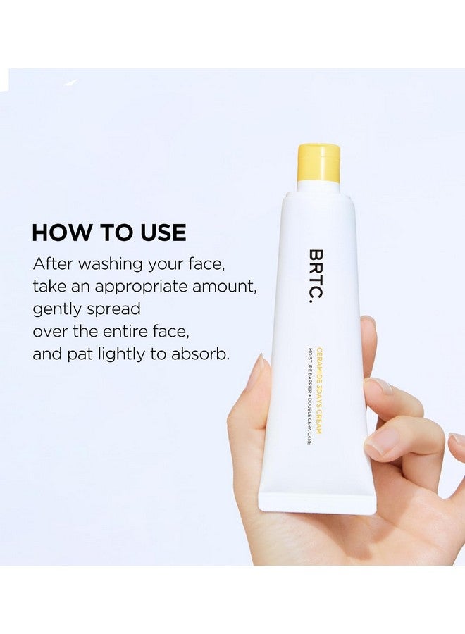 Ceramide 3Days Cream Moisturizer & Soothing With Ceramide Moisture Barrier Care Nonsticky Cream (50Ml 1.69 Fl.Oz)