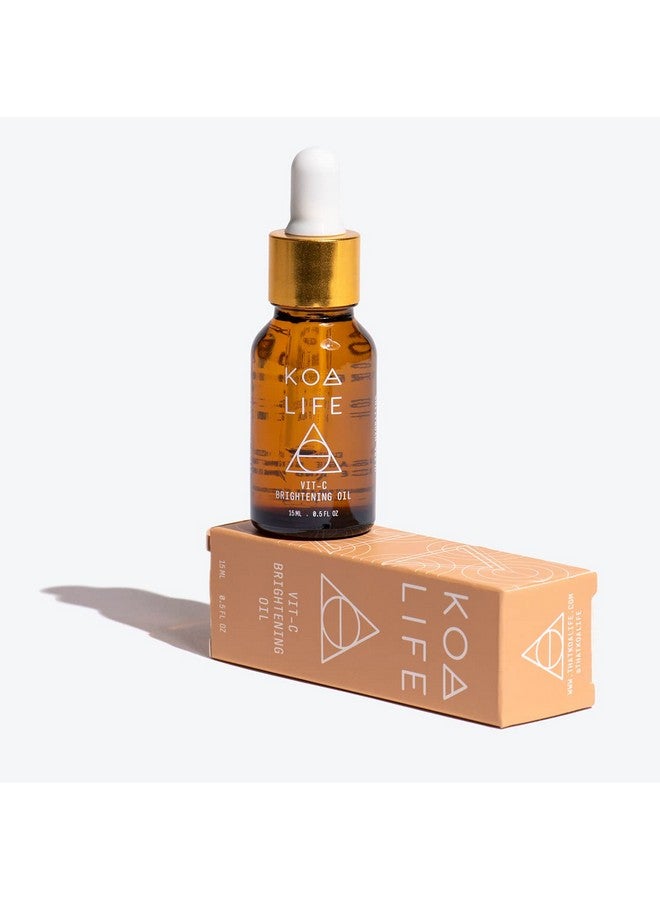 Vitamin C Collection Bundle Discount Vitc Brightening Cleanser 30Ml & Vitc Brightening Oil 15Ml & Gua Sha Massage Tool Antiaging Treats Hyperpigmentation Brightens Evens Skin Tone