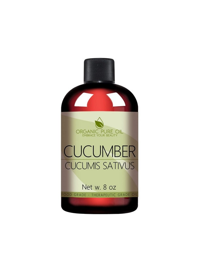 Cucumber Seed Oil 8 Oz 100% Pure Unrefined Cold Pressed Nongmo Hexanefree Vegan Carrier Oil For Skin Hair Nails Body Face & More Hydrating Nourishing Skin Rejuvenating