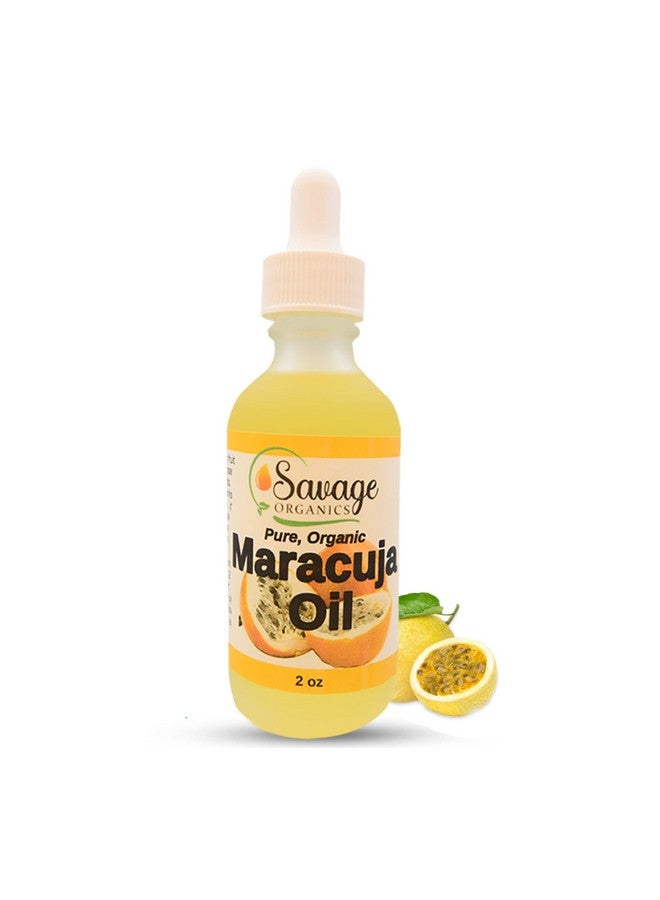 Maracuja Oil Passion Fruit Oil Pure Organic Maracuya Moisturizer For Face Skin Hair & Nails 2 Oz Glass Bottle