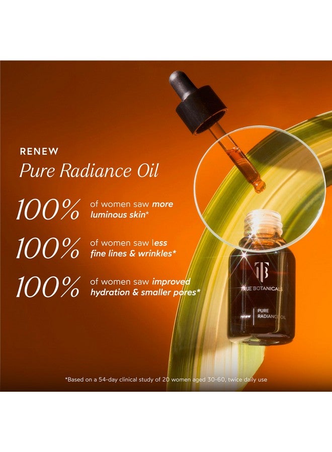 Renew Pure Radiance Oil Nontoxic Crueltyfree Antiaging Face Oil Hyaluronic Acid Targets Fine Lines & Wrinkles For All Skin Types Made Safe (1 Fl Oz 30 Ml)