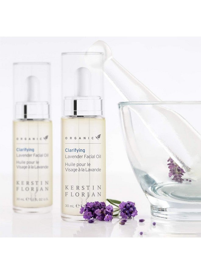 Organic Clarifying Lavender Facial Oil Balancing Face Moisturizing With Sea Buckthorn Argan And Jojoba Oils For All Skin Types (1 Fl Oz)