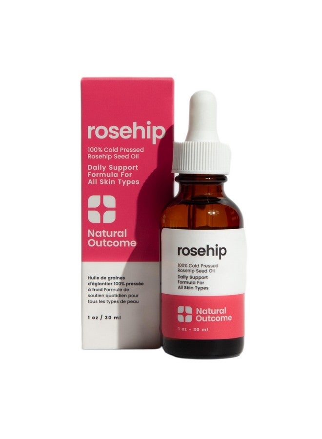 Rosehip Oil 100% Pure Coldpressed Rosehip Seed Face Oil Antiaging Facial Oil To Plump Balance & Hydrate 1 Oz