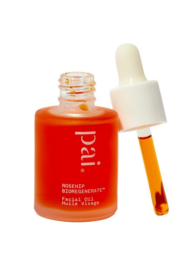 Organic Rosehip Bioregenerate Universal Facial Oil Natural Vegan Sensitive Skincare (0.34 Fl Oz 10 Ml)
