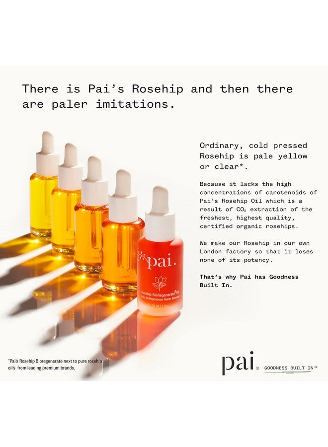 Organic Rosehip Bioregenerate Universal Facial Oil Natural Vegan Sensitive Skincare (0.34 Fl Oz 10 Ml)