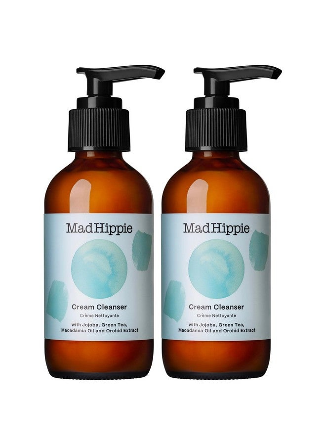 Cream Cleanser Hydrating Facial Cleanser With Jojoba Oil Green Tea Orchid Extract And Hyaluronic Acid Gentle Face Cleanser For Women/Men With Dry Sensitive Skin 4 Fl Oz (Pack Of 2)