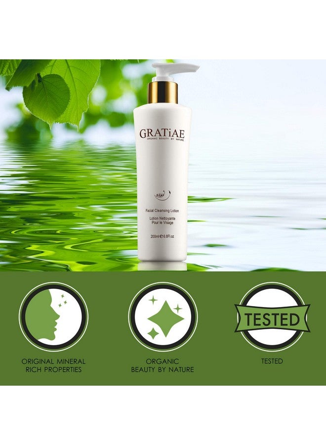 Organic Facial Cleansing Lotion Face Cleanser Cleansing Milk Face Wash Ultrahydrating Gentle Face Cleanser & Makeup Remover Moisturizing Hydrating Gentle Nondrying Deep Clean 6.8Fl Oz