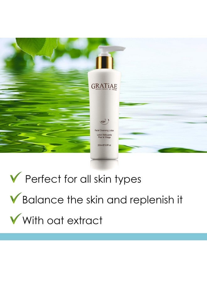 Organic Facial Cleansing Lotion Face Cleanser Cleansing Milk Face Wash Ultrahydrating Gentle Face Cleanser & Makeup Remover Moisturizing Hydrating Gentle Nondrying Deep Clean 6.8Fl Oz