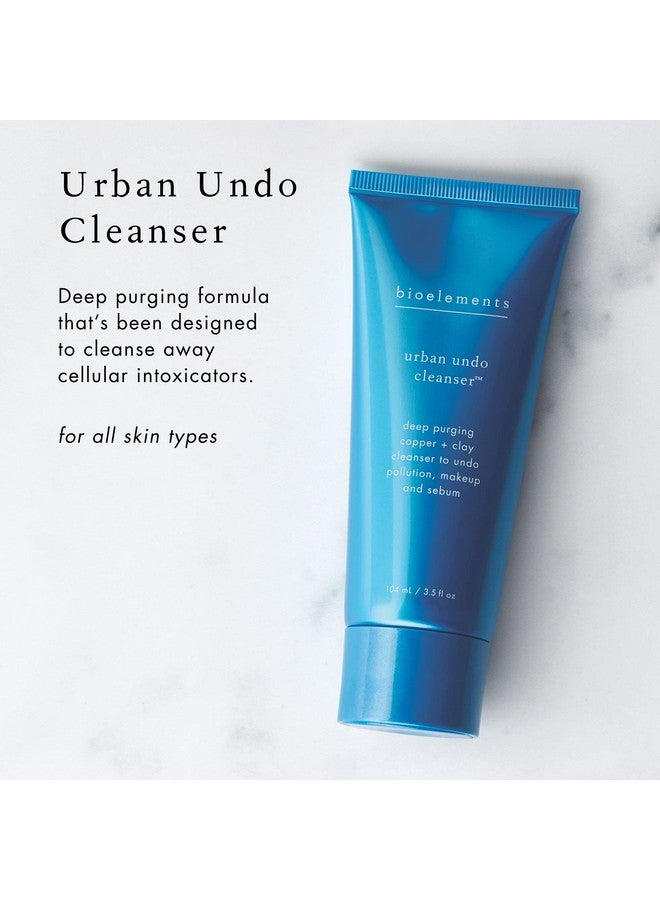 Urban Undo Cleanser 3.5 Fl Oz Deeppurging Copper & Clay Cleanser For All Skin Types Vegan Gluten Free Never Tested On Animals