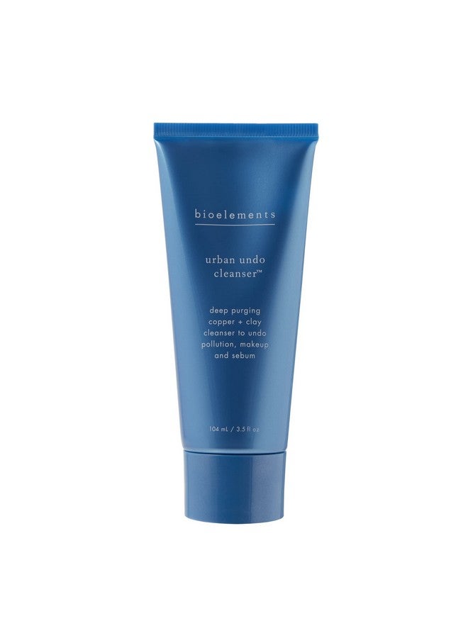 Urban Undo Cleanser 3.5 Fl Oz Deeppurging Copper & Clay Cleanser For All Skin Types Vegan Gluten Free Never Tested On Animals