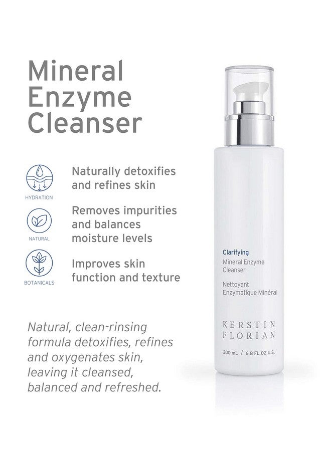 Clarifying Mineral Enzyme Cleanser Gentle Face Wash For All Skin Types Hydrating Body Wash For Morning Or Night (6.8 Fl Oz)