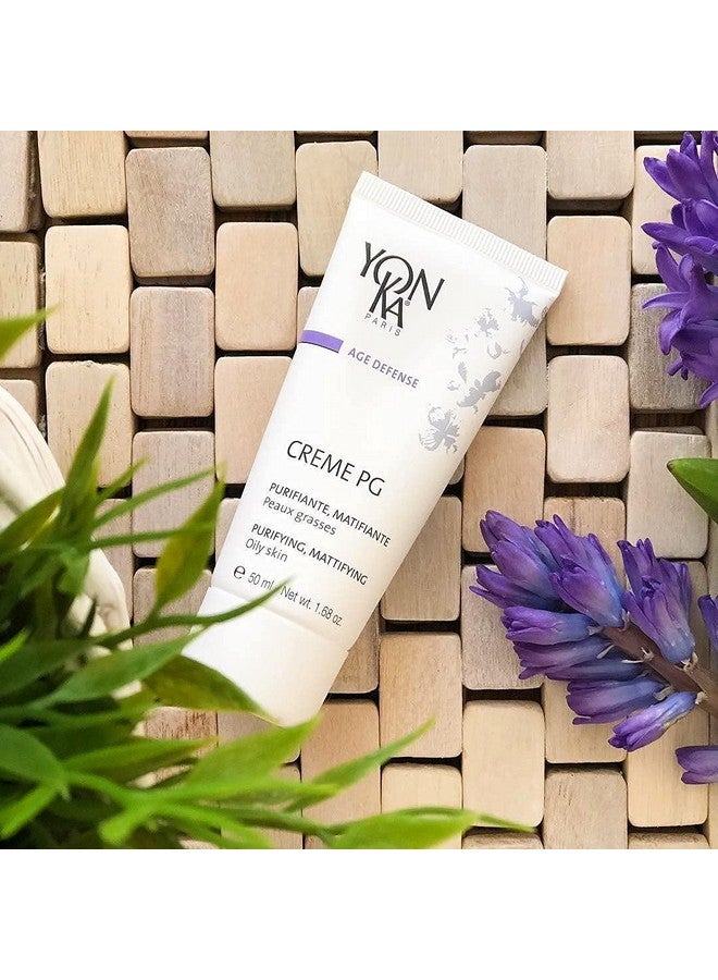 Yonka Creme Pg Creme (50Ml) Mattifying Protective Cream For Oily Skin Antiaging Balancing Treatment For Shine And Redness Parabenfree