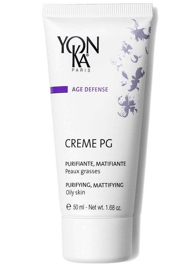 Yonka Creme Pg Creme (50Ml) Mattifying Protective Cream For Oily Skin Antiaging Balancing Treatment For Shine And Redness Parabenfree