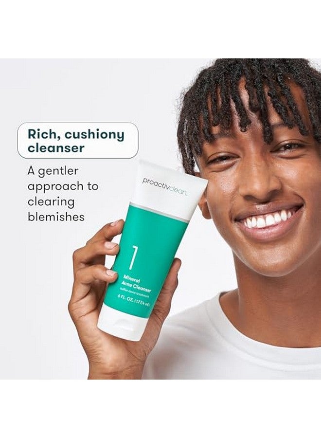 Clean Mineral Acne Cleanser Sulfur Acne Treatment Face Wash For Sensitive Skin Gentle Daily Acne Cream Facial Cleanser With Soothing Chamomile 6Oz