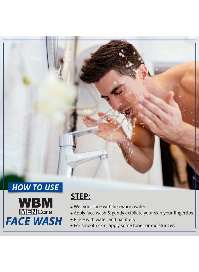 Care Men Deep Cleanse Charcoal Face Wash Daily Facial Cleanser For All Skin Types 5.29 Oz