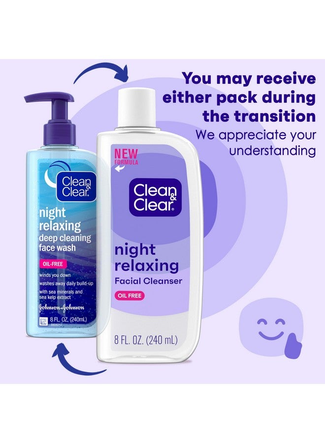 Night Relaxing Deep Cleaning Face Wash 8 Fluid Ounce