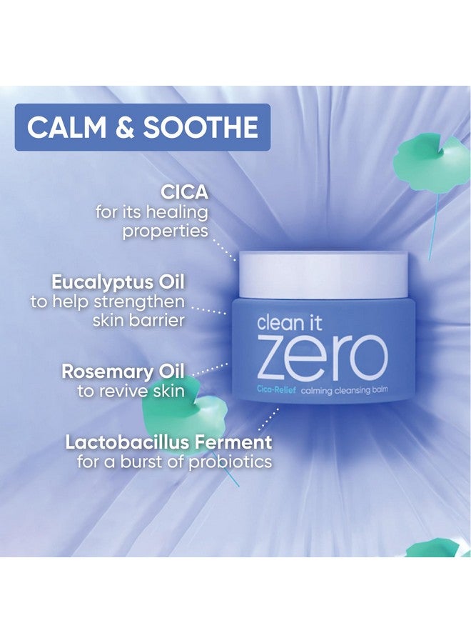 Clean It Zero Calming Cleansing Balm Korean Makeup Remover For Sensitive Skin Vegan & Made With Centella Asiatica + Madecassoside 100Ml/3.38 Fl Oz…