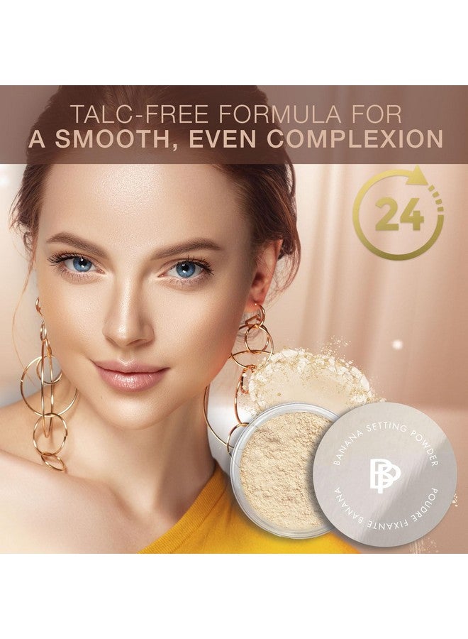Banana Setting Powder Lightweight Colorcorrecting Powder With All Day Makeup Protection Eliminates Blotchiness And Dark Undereye Circles Talcfree Matte Tint Medium 0.14 Oz