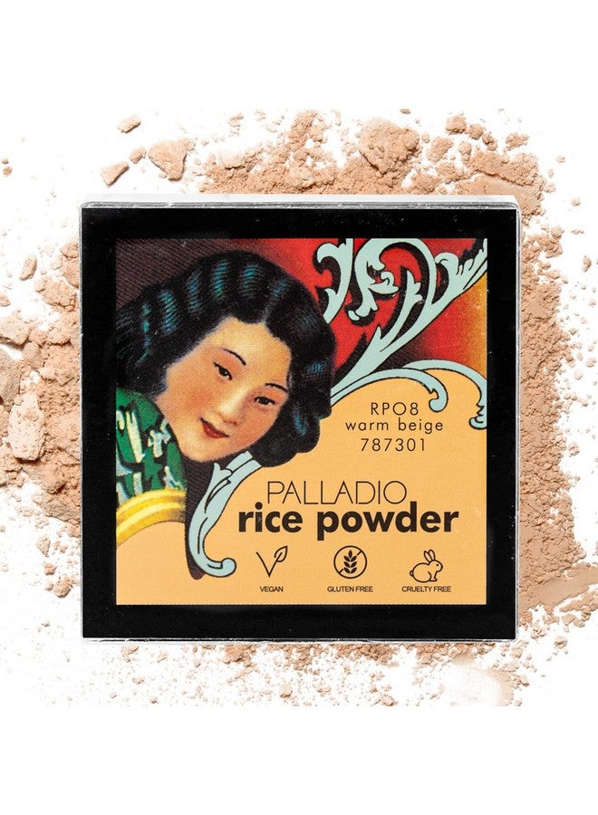 Rice Powder Loose Setting Powder Absorbs Oil Leaves Face Looking And Feeling Smooth Helps Makeup Last Longer For A Flawless Fresh Look Warm Beige Pack Of 3