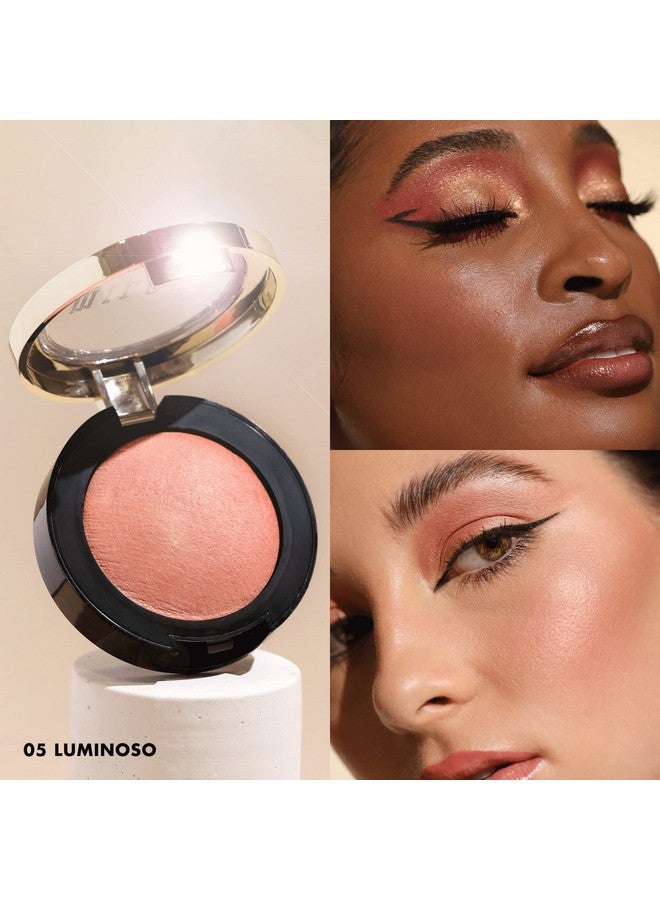 Baked Blush Luminoso (0.12 Ounce) Crueltyfree Powder Blush Shape Contour & Highlight Face For A Shimmery Or Matte Finish