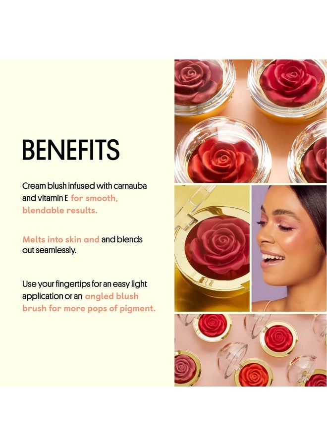 Cheeky Rose Cream Blush For Cheeks Flower Blush With Vitamin E Makeup Blush And Flower Makeup Rose Crown