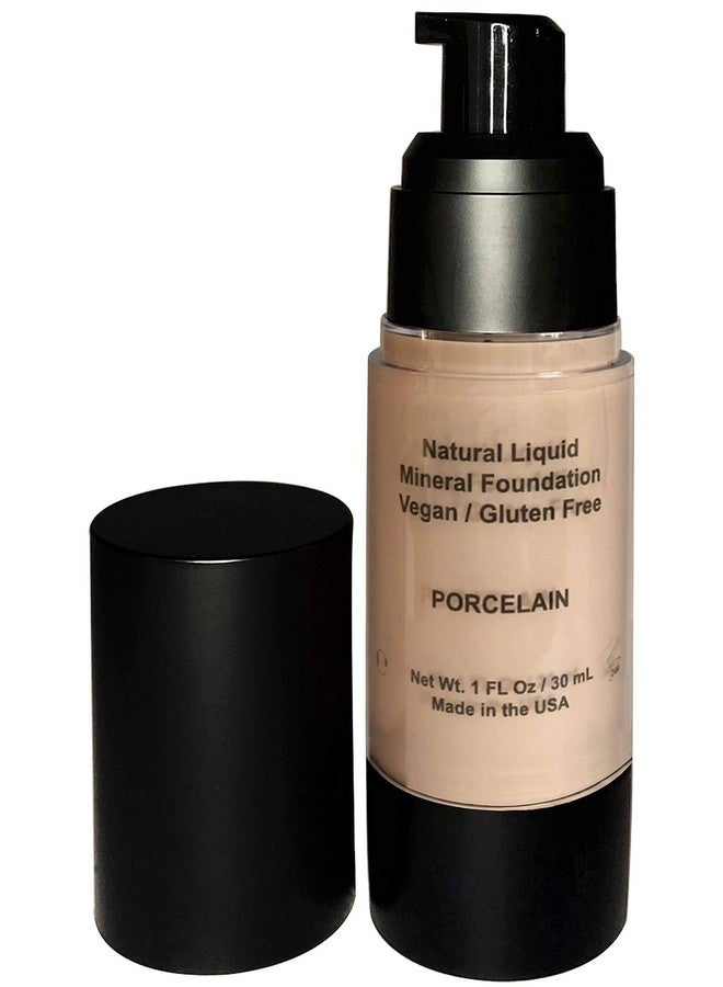 100% Natural Foundation Organic Vegan Aloe Based Natural Sun Protection Gluten Free Cruelty Free Made In The Usa 1Fl Oz. (Porcelain)