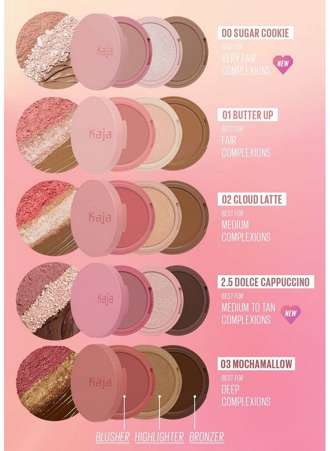 3In1 Blendable Sculpting Trio Play Bento With Mango Seed Butter Cream Bronzer Powder Blush And Highlighter 02 Cloud Latte