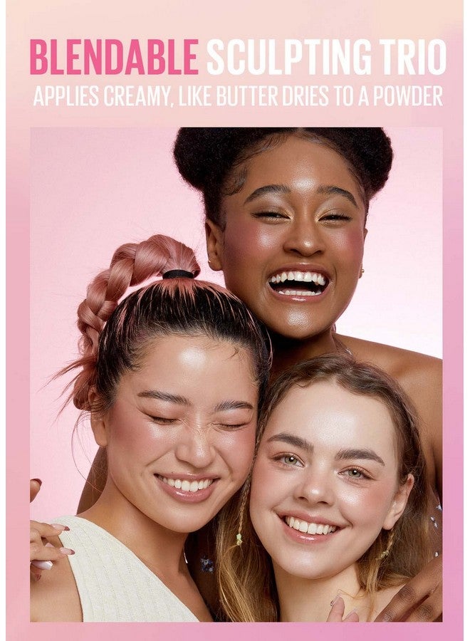 3In1 Blendable Sculpting Trio Play Bento With Mango Seed Butter Cream Bronzer Powder Blush And Highlighter 02 Cloud Latte