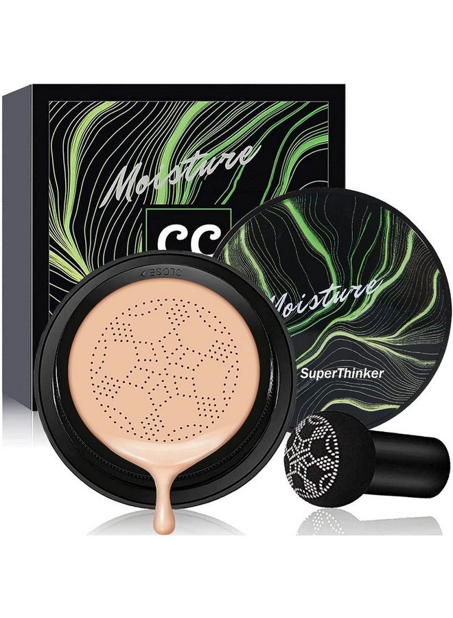 Air Cushion Cc Cream Mushroom Head Foundation Moisturizing Bb Cream Makeup Long Lasting Matte Concealer (Nude)