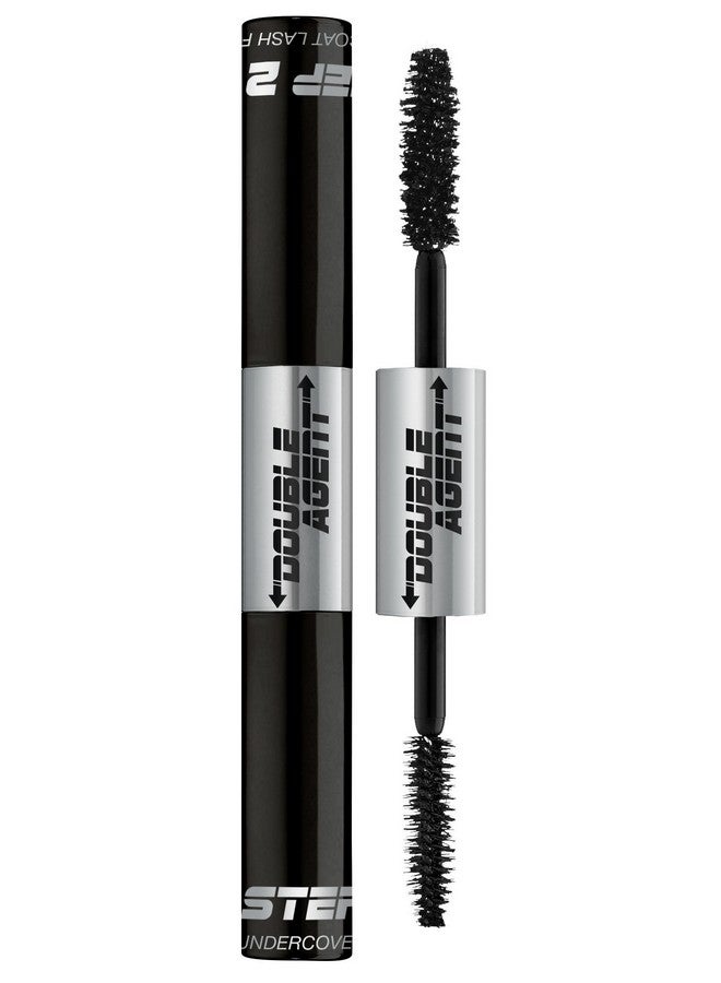 Double Agent Lash Extender Undercover Fiber Booster Mascara Dual Lash System Increase Eyelash Length And Volume Boost Lashes For A Bold Dramatic Look Voluminous Makeup Mascara Jet Black