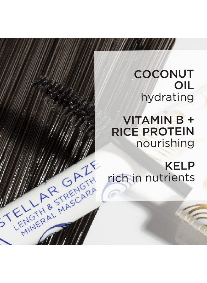 Beauty Stellar Gaze Length & Strength Brown Mascara For Volume And Length Vitamin B + Coconut Natural Lash Effect Silicone Sulfate + Paraben Free Vegan And Cruelty Free Pack Of 2